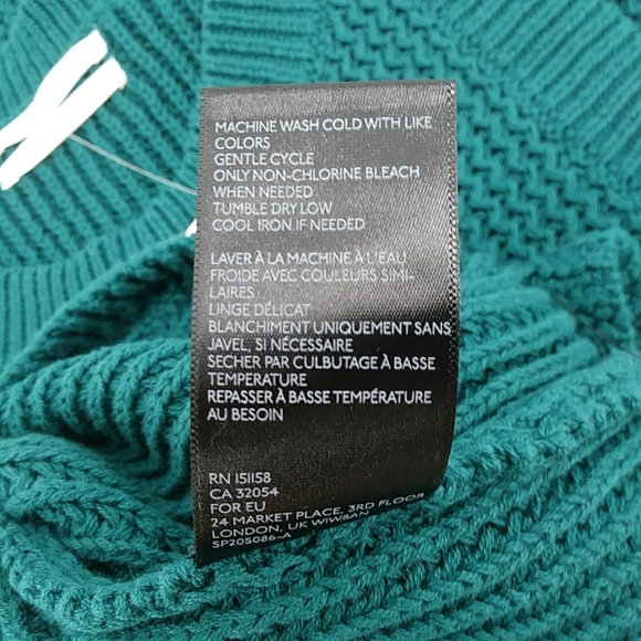 NWT Anthrpologie Quinn Green Sweater Vest Knit Top Sleeveless 100% C… - Picture 10 of 14